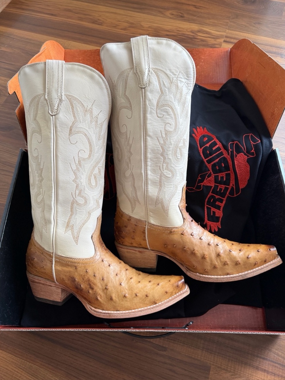 Woodland Wheat Ostrich Boots